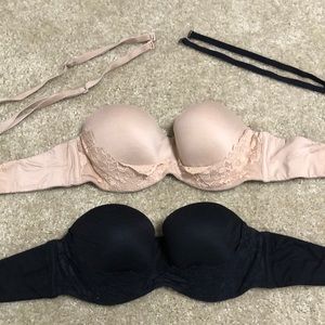 Lot Victoria’s Secret Padded convertible strapless